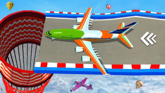 Airplane Mega Ramp Stunt Games screenshot 4