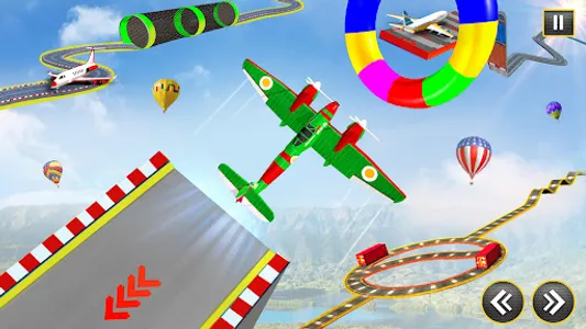 Airplane Mega Ramp Stunt Games screenshot 5