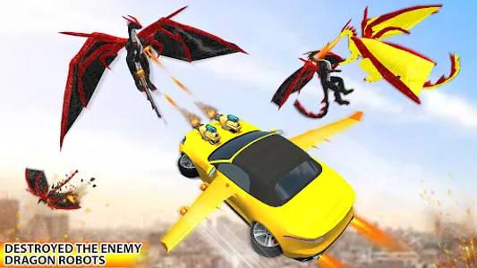 Flying Dragon Robot Car Game screenshot 2