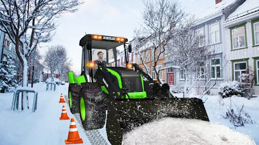 Heavy Snow Excavator Sim 3D screenshot 10