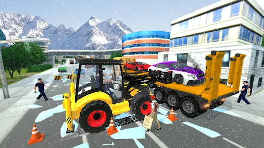 Heavy Snow Excavator Sim 3D screenshot 3