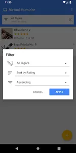 Cigar Tracker - Virtual Humido screenshot 1