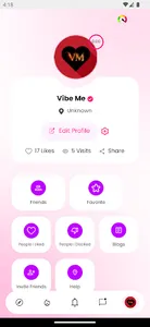 VibeMe: Hookup and Dating App screenshot 1