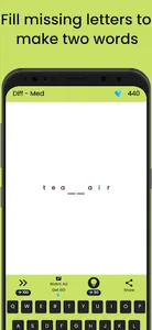 Missing Letters Make Two Words screenshot 1