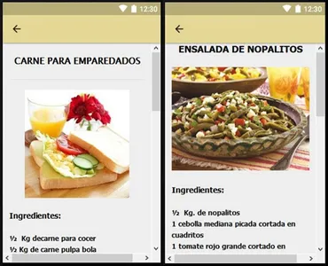 Comida mexicana recetas, comid screenshot 1