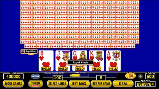 Hundred Play Draw Video Poker screenshot 2