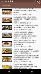 Video Memasak Nusantara screenshot 1