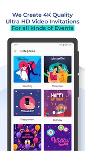 Video Invitation Maker App screenshot 1