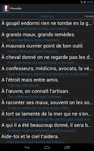 French Proverbs screenshot 6