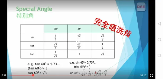 Trigonometry三角學 YourMathsPartn screenshot 2