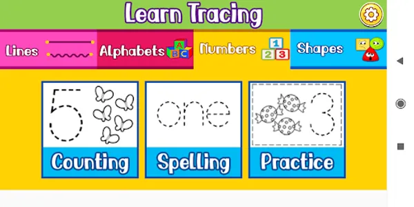 Kids Tracing Alphabets, Number screenshot 1