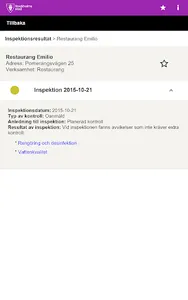 Livsmedelskollen screenshot 13