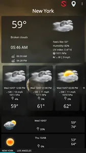 Weather forecast clock widget screenshot 12