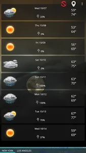 Weather forecast clock widget screenshot 13