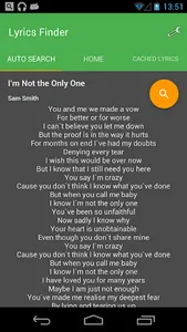 Lyrics screenshot 0