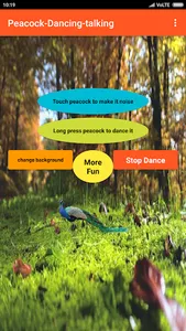 Talking Peacock Dance-Fun screenshot 3