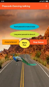 Talking Peacock Dance-Fun screenshot 6