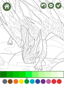 Dragons Magic Coloring Book screenshot 14