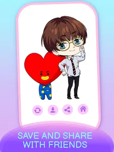 KPOP Chibi Coloring by Number screenshot 13