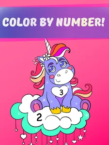 Rainbow Unicorn Color Numbers screenshot 10