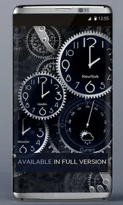 FREE Black Clock LiveWallpaper screenshot 1