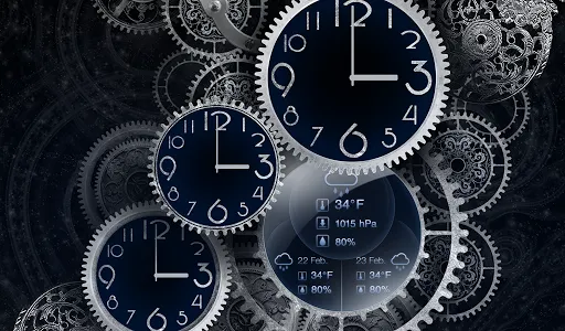 FREE Black Clock LiveWallpaper screenshot 5