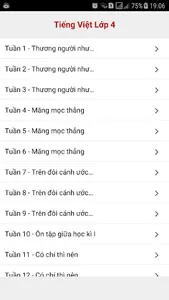 Tieng Viet Lop 4 screenshot 0