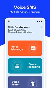 Voice SMS, Type SMS by voice screenshot 1