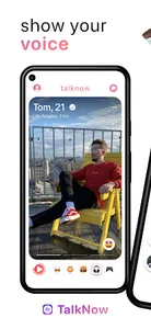 TalkNow: audio dating screenshot 1