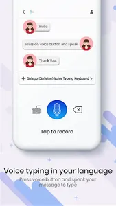 Galician Voice Typing Keyboard screenshot 2