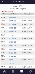 Sky Calendar 2021 screenshot 2