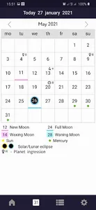 Sky Calendar 2021 screenshot 4
