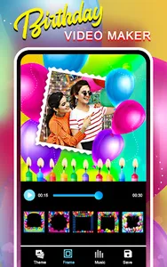 Birthday video maker with song screenshot 4