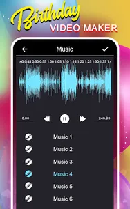 Birthday video maker with song screenshot 5