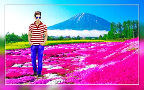 Flower hill photo editor frame screenshot 0