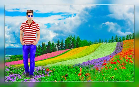 Flower hill photo editor frame screenshot 2