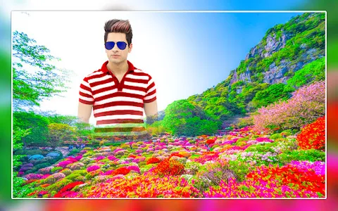 Flower hill photo editor frame screenshot 3