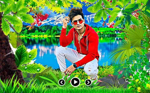 Nature photo video maker songs screenshot 0