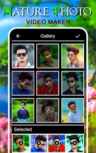 Nature photo video maker songs screenshot 2