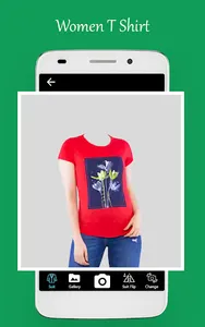 Women T shirt photo editor screenshot 0