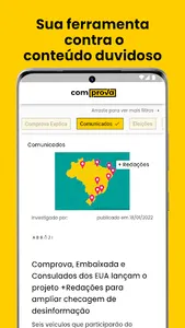 Projeto Comprova screenshot 2