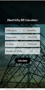 Electricity Bill Calculator Sr screenshot 0