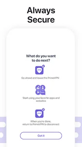 PrimeVPN - Fast, Safe VPN screenshot 2