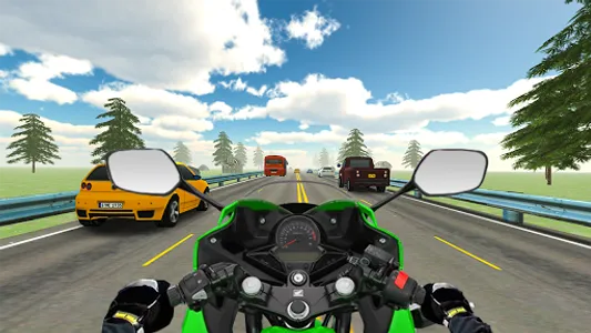 VR Highway Traffic Bike Racer screenshot 0