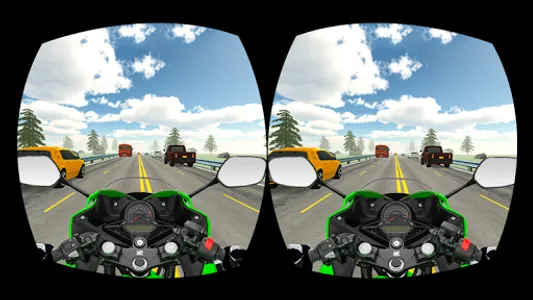 VR Highway Traffic Bike Racer screenshot 1