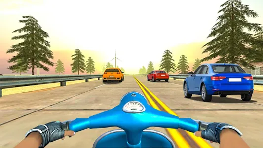 VR Highway Traffic Bike Racer screenshot 10