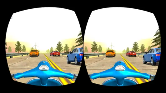 VR Highway Traffic Bike Racer screenshot 13