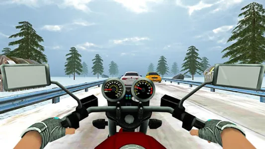 VR Highway Traffic Bike Racer screenshot 14