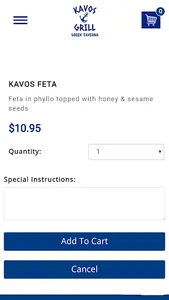 Kavos Grill Greek taverna screenshot 4