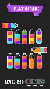 Water colors sort puzzle game screenshot 13